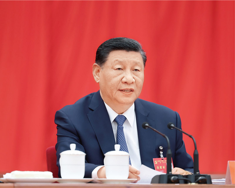 　　中國共產(chǎn)黨第二十屆中央委員會第三次全體會議，于2024年7月15日至18日在北京舉行。中央委員會總書記習(xí)近平作重要講話。 新華社記者 鞠鵬/攝
